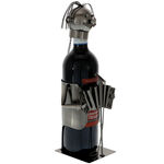 Musician bottle holder with wine