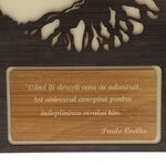 Painting tree of life with message when you want 40cm 4