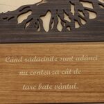 "Tree of Life" Wooden Plaque with Message "Deep Roots" – 40 cm 6