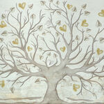Tree of life painting hearts 80cm 5