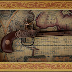 Classic Wall Decoration with Pistol 3