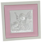 Pink guardian angel painting 20cm 3