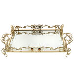 Luxurious Crystal gold-plated tray 62cm 2