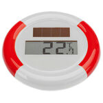 Solar bath thermometer