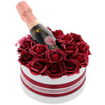Rose Box with Champagne