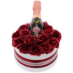 Rose Box with Champagne 2