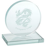Round trophy made of glass 1
