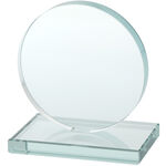 Round trophy made of glass 2
