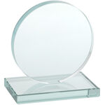 Round trophy made of glass 9