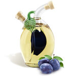 Beverege in olive bottle 1