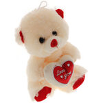 White bear with heart 1