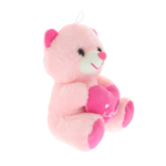 Ursulet de plus roz cu inima love 20cm 3