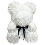 White Roses Teddy Bear 40 cm 1