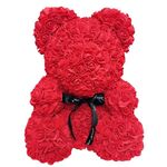 Teddy Bear with Red Roses 40 cm 1