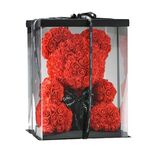 Teddy Bear with Red Roses 40 cm 3