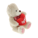 Teddy bear plus cream heart love 20cm 4