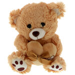 Brown teddy bear with a heart 2