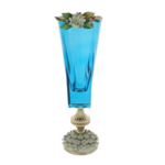 Kék Murano Luxus Hortenzia váza 47cm 2