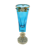 Kék Murano Luxus Hortenzia váza 47cm 1