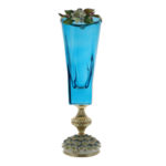 Vază albastră Murano Luxurious Hydrangea 47cm 7