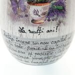 Vaza ceramica personalizata cu lavanda Un Nou Capitol 3