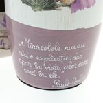 Kézzel festett kerámia váza „Csodák” – Levendula, 29 cm 2