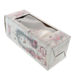 Rózsaszín virágokkal és pillangókkal festett váza Tavasz kezdődik 29cm 4