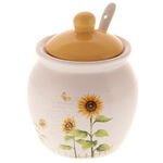 Ceramic sugar bowl with Sunflowers 2