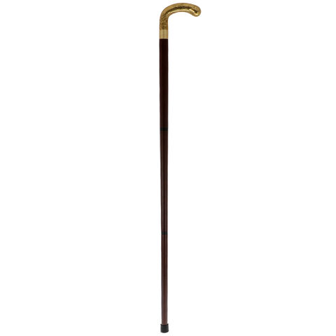 Elegant cane copper flower handle