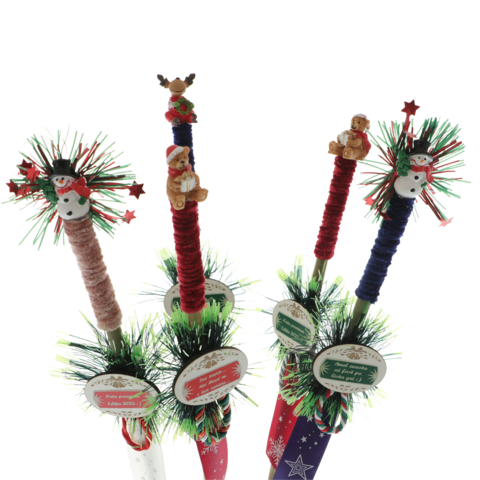 Vidám Mikulás botok – személyre szabott figurákkal 5db