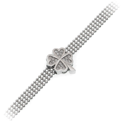 Lucky Clover Silver Bracelet