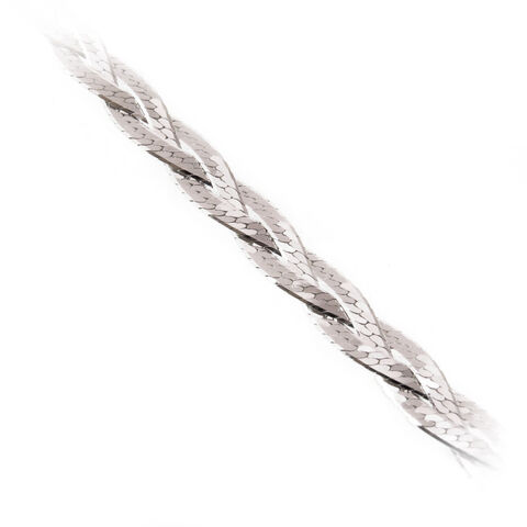 Silver Braided Bracelet