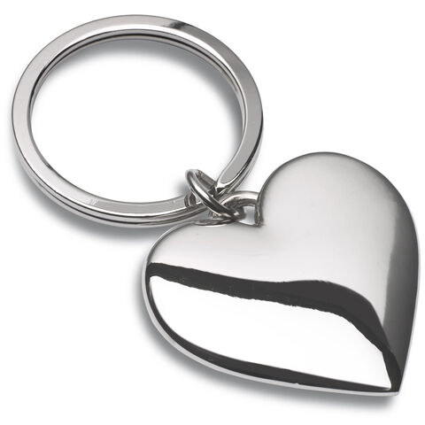 Heart metal keyring