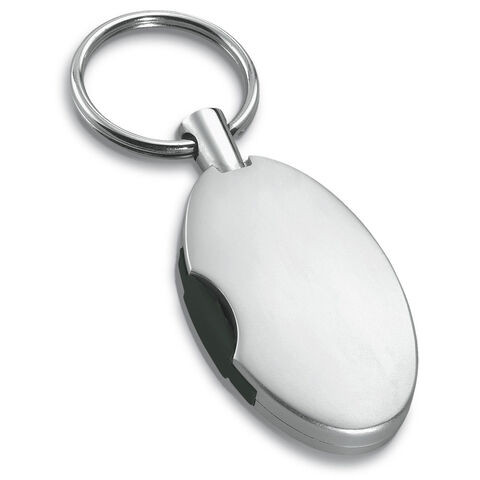 Caddy-chip / coin-holder keyring