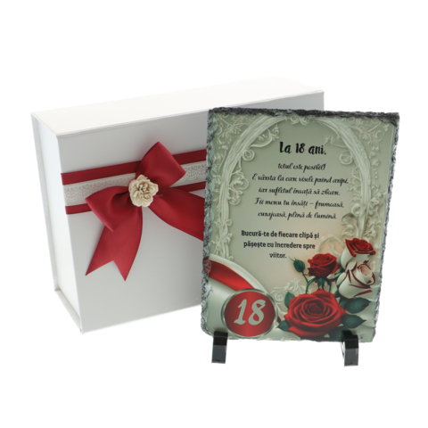 Personalized 18th Birthday Gift for Girl – Natural Stone