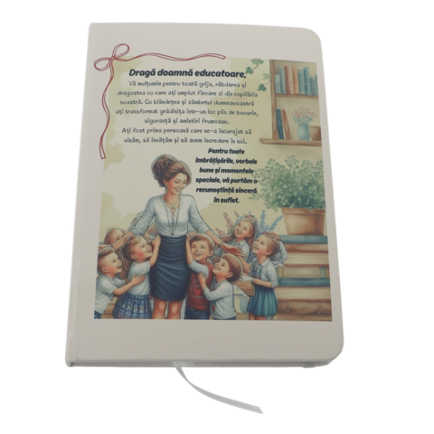 Cadou Doamna Educatoare Caiet A5 Personalizat