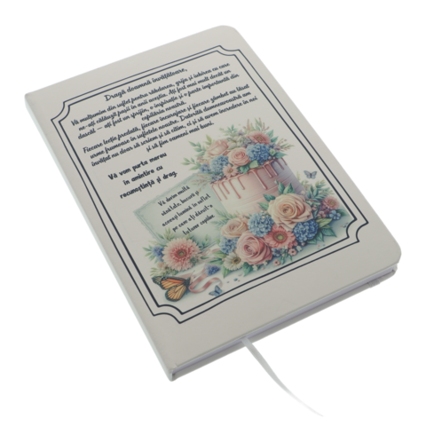 Cadou Doamna Învățătoare Caiet A5 Personalizat cu Mesaj Emoționant