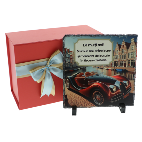 Smooth Roads Personalized Gift on Natural Stone