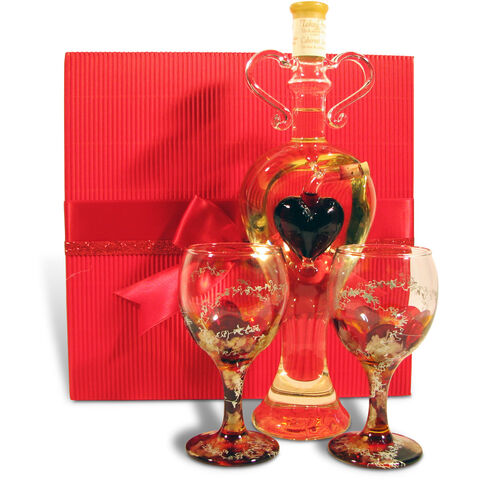 Gift set Wine with heart