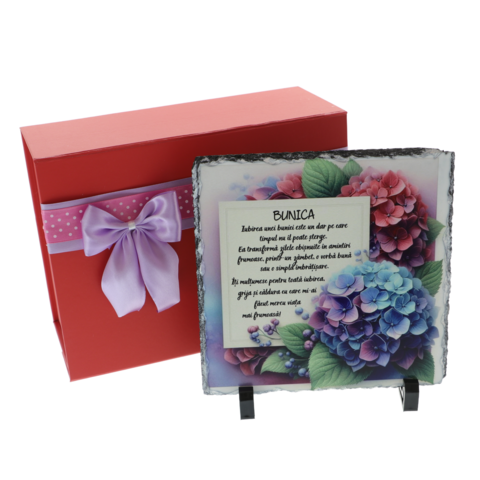 Cadou pentru Bunica Personalizat pe Piatră Naturală