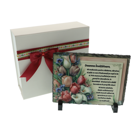 Cadou pentru învățătoare personalizat pe piatră naturală