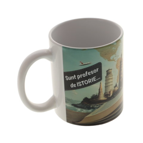 Cadou Profesor Istorie - Cană Personalizată 350ml