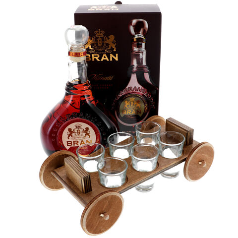 Traditional gift with cherry liqueur