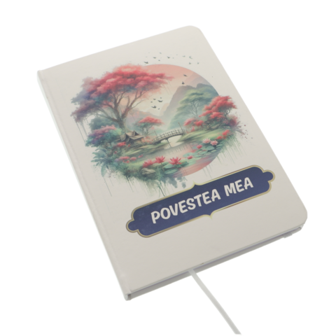 Caiet tip jurnal A5 personalizat Povestea mea