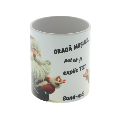 Karácsonyi bögre – „Mikulás, elmagyarázhatom” | Személyre szabott bögre 350 ml