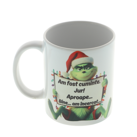 Cana Grinch „Am fost cuminte” – Cadou haios Crăciun | 350 ml