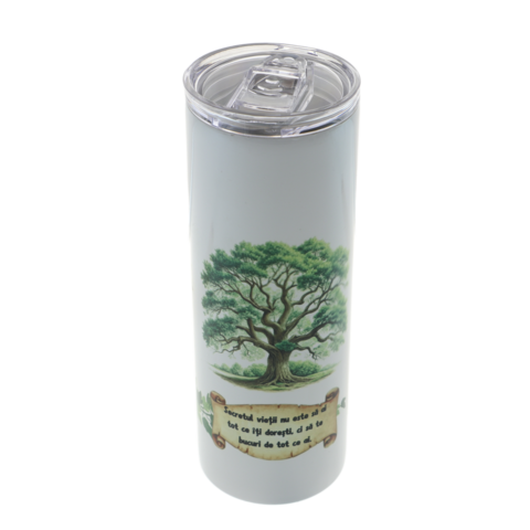 Cană Termoizolantă Metalică Personalizată Copacul Vieții 500ml