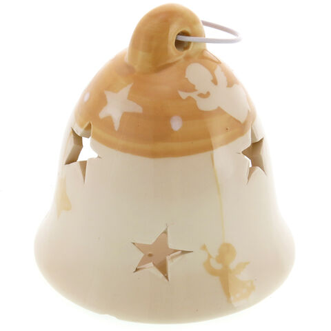 Cream Bell Candle Holder