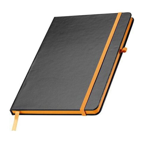 Notebook A5 black 160 lined pages