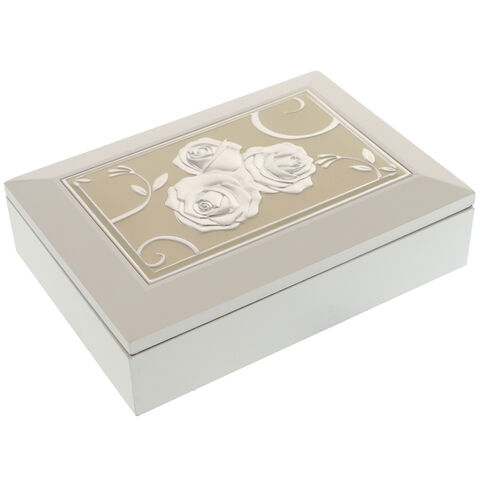 Jewelry Box White Roses